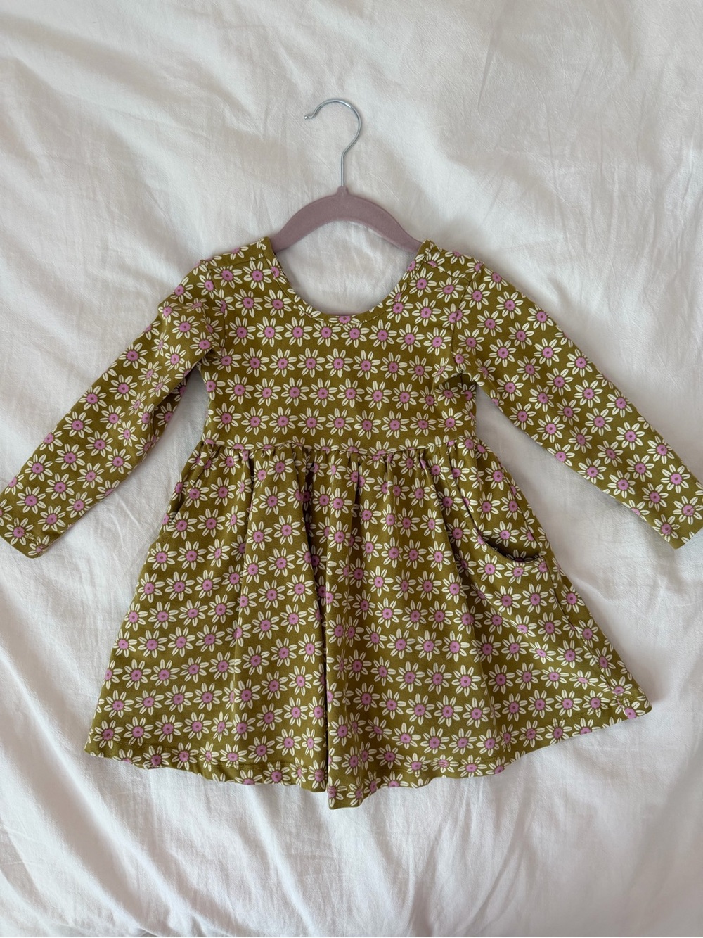 Hanna Andersson Long Sleeve Skater Dress with Pockets